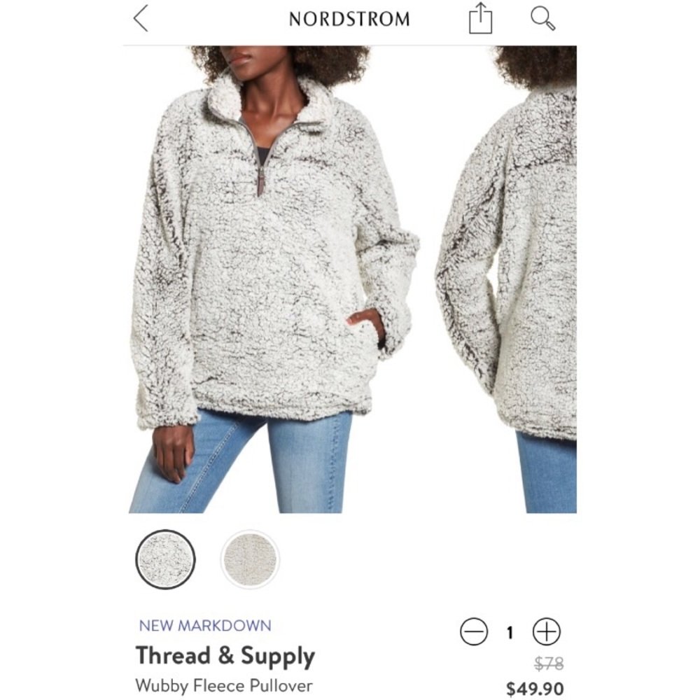 sherpa pullover